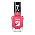 Sally Hansen Miracle Gel Salon Quality Nail Polish | Gel-Like Formula, Two-Step System, No UV Light Needed, Long Lasting | Opaque, Glossy | 339