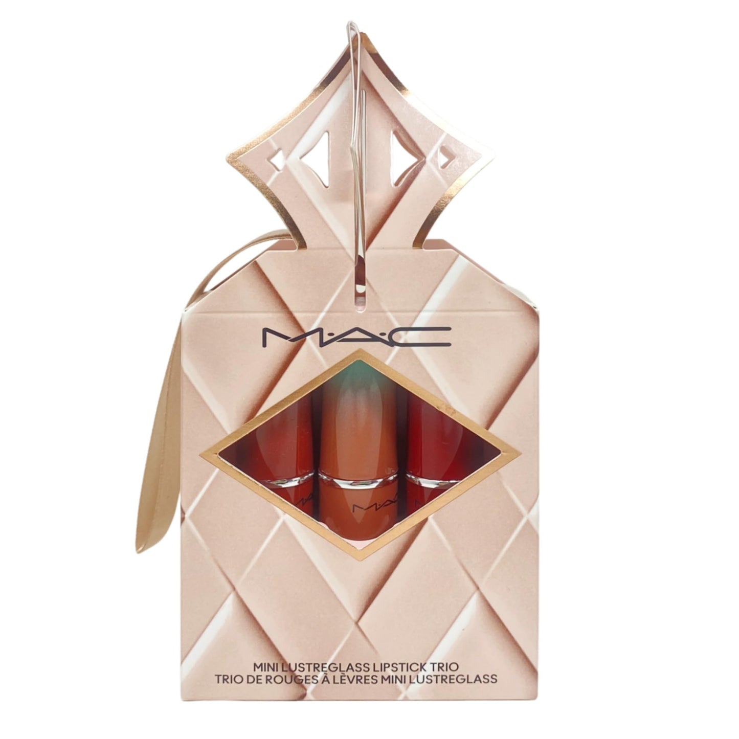 MAC M·A·C Cosmetics Holiday Exclusive Wildest Gleams Mini Lustreglass Lipstick Trio: Classics - Spice It Up, Thanks it's M·A·C and Business Casual