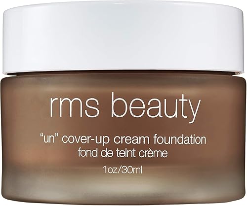 rms beauty UnCoverup Cream Foundation Hydrating Buildable Medium to Full Coverage with Natural Glow for All Skin Types, Clean Beauty, 18ml