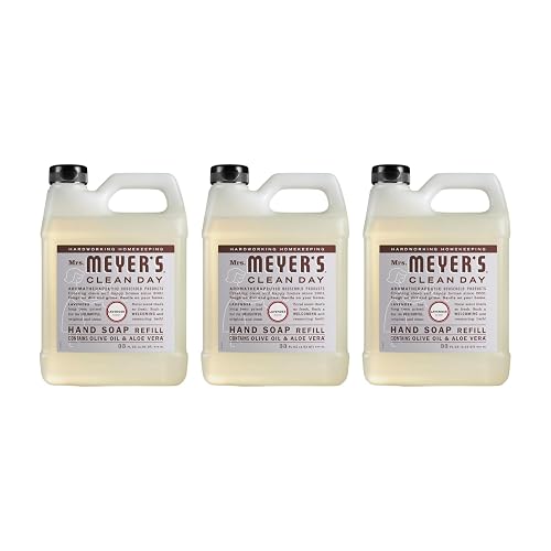 Mrs. Meyers Lavender Liquid Hand Soap Refill, 33 Oz, (Pack of 3)