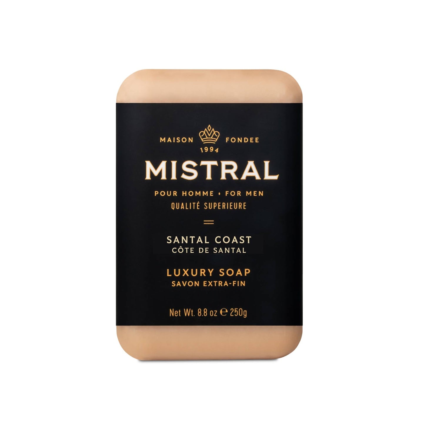 Mistral Santal Coast Luxury Bar Soap for Men | Men’s Natural Soap Bar | Paraben, Phthalates Free | Moisturizing & Triple-Milled Natural Soap for Men Beauty & Personal Care Mistral