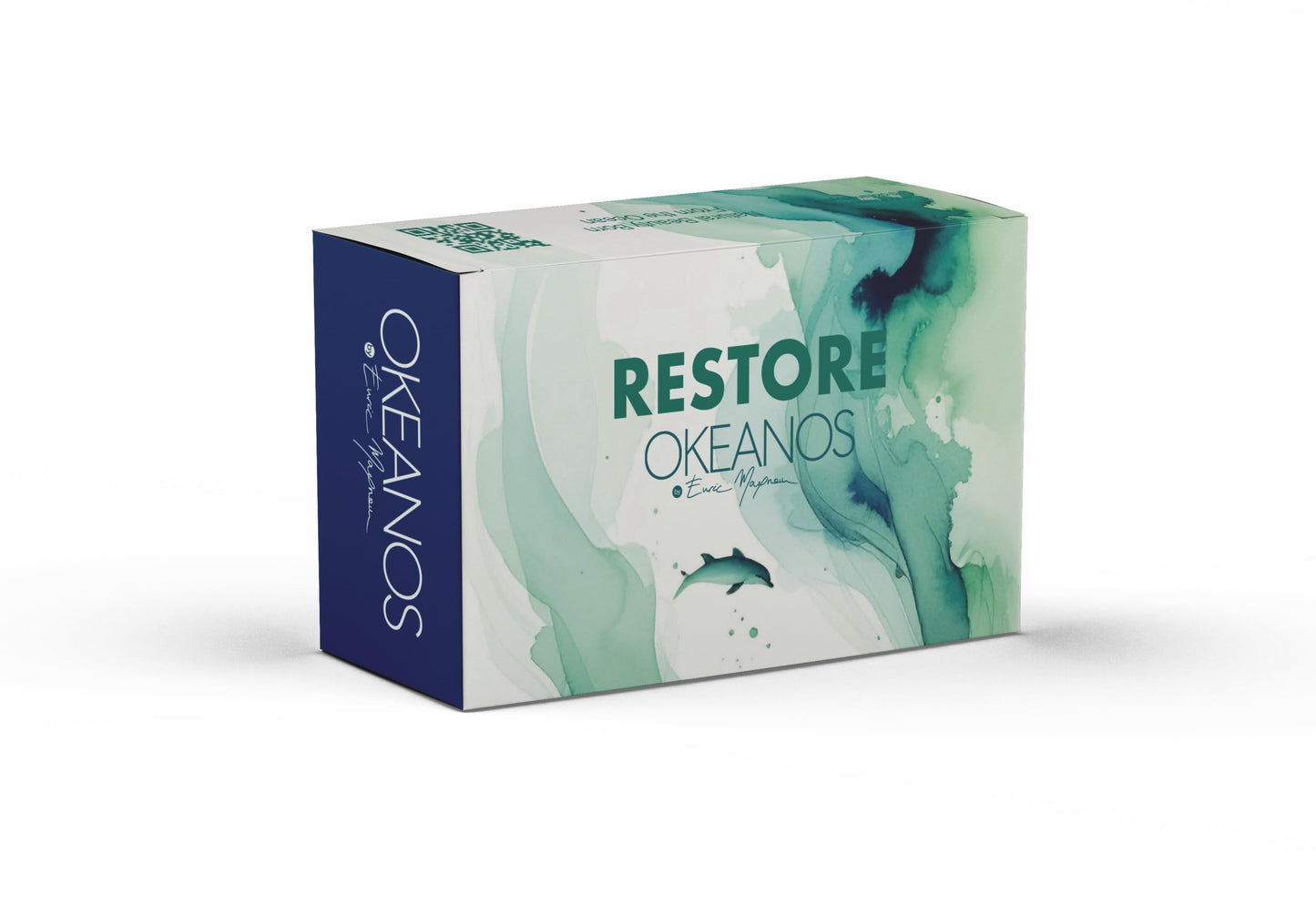 OKEANOS Restore Ritual Box, Professional Deep Reconstruction Hair Care Set with Shampoo, Mask, Repair Elixir, Bi-Phase Conditioner