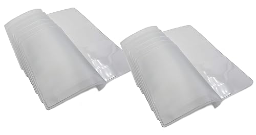 ag wallets Unisex Vinyl Set of 2 Clear Premium Quality Wallet Insert from (Checkbook 6 Page)
