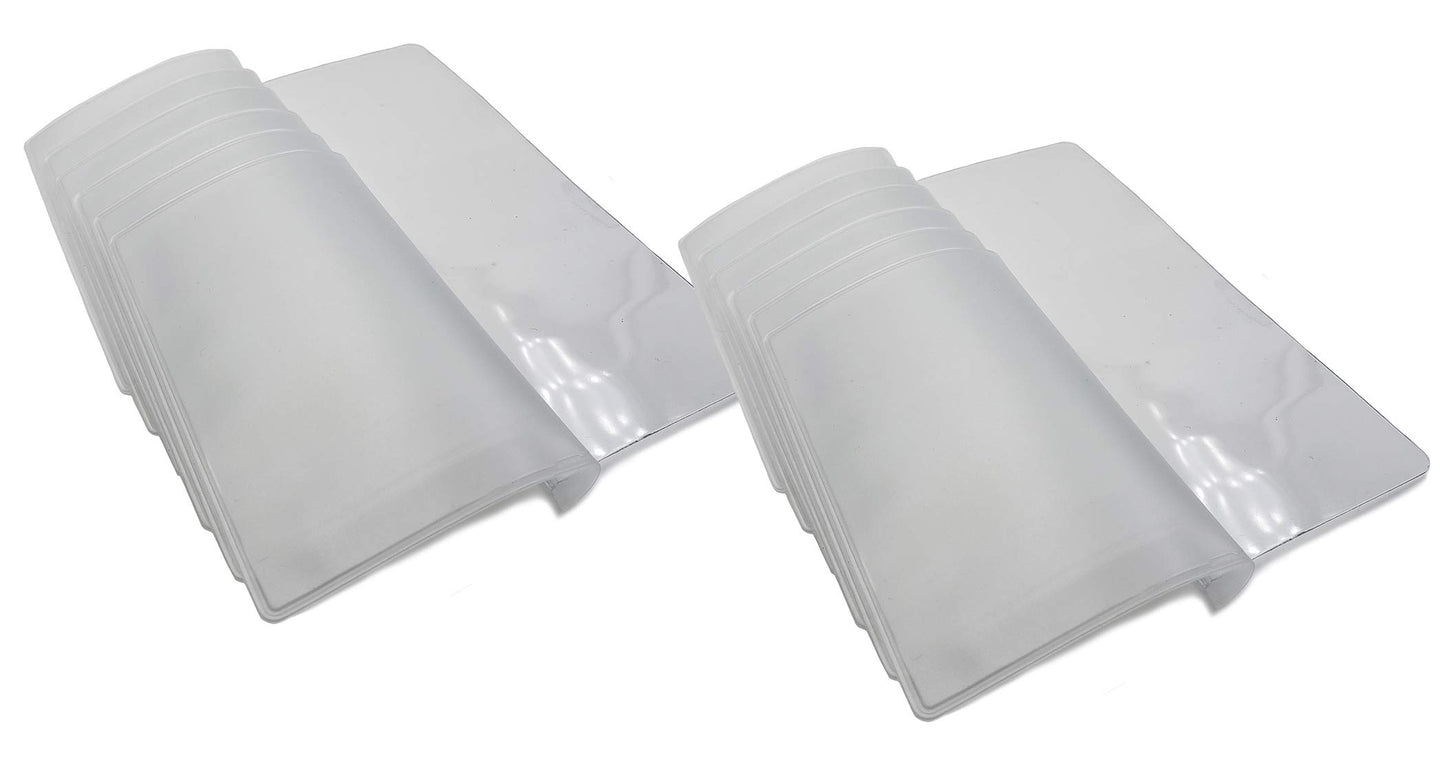 ag wallets Unisex Vinyl Set of 2 Clear Premium Quality Wallet Insert from (Checkbook 6 Page)