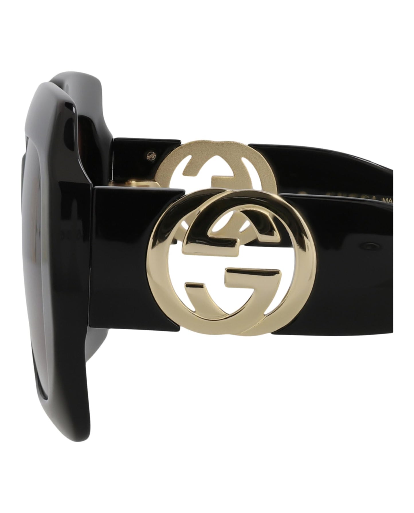 Gucci Women's Oversized Square Sunglasses, Shiny Black, One Size