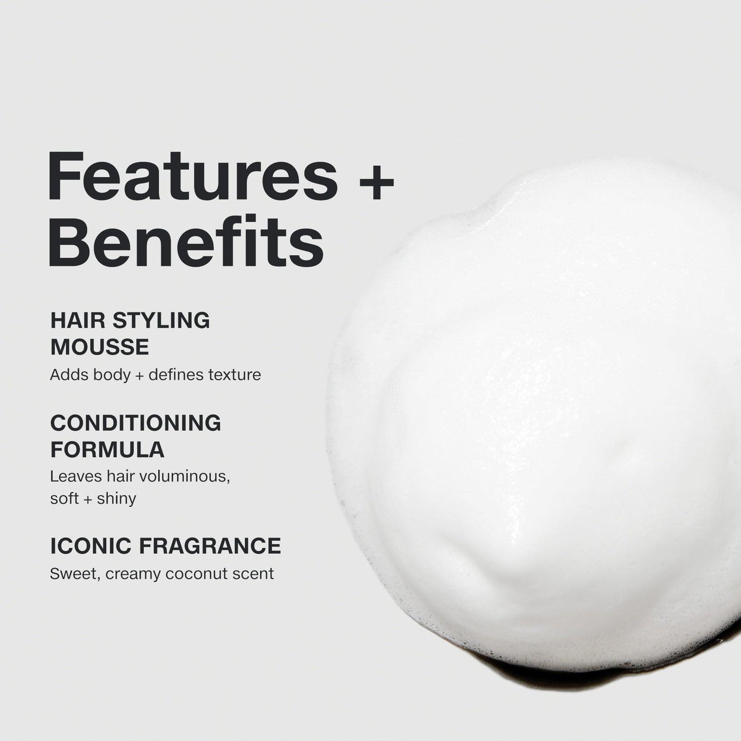 Paul Mitchell Sculpting Foam, Touchable, Flexible Hold + Frizz Control, For All Hair Types, 2 oz