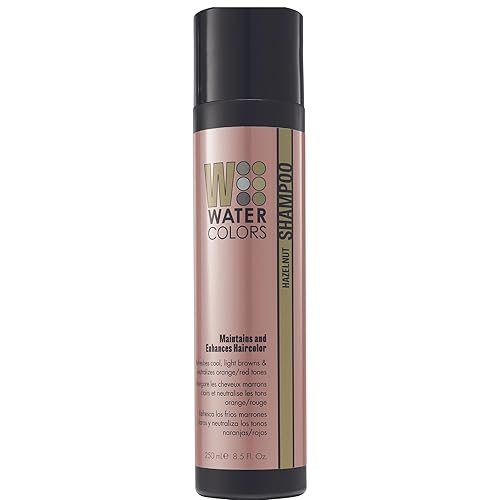 Watercolors Color Depositing Shampoo, Semi Permanent Hair Color 8.5 oz - HAZELNUT
