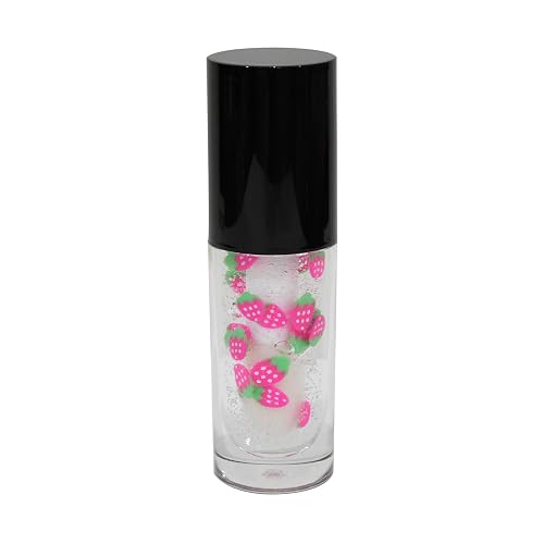 Ketiara Strawberry Flavor Big Brush Wand Hydrating Non-sticky Premium Clear Lip Gloss Infused With Hyaluronic Acid