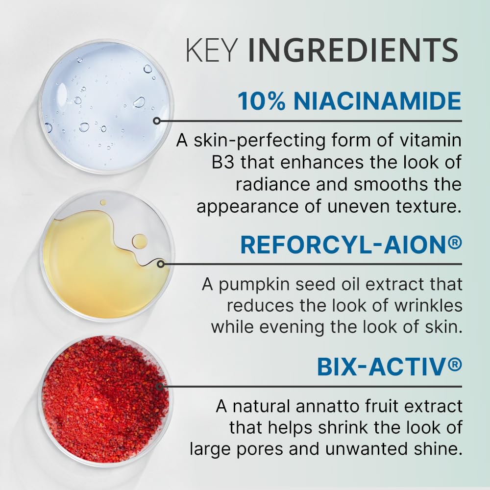 goPure 10% Niacinamide Serum Booster - Redness Reducing Skin Care, Reduces the Look of Skin Discoloration and Large Pores in Soothing Formula