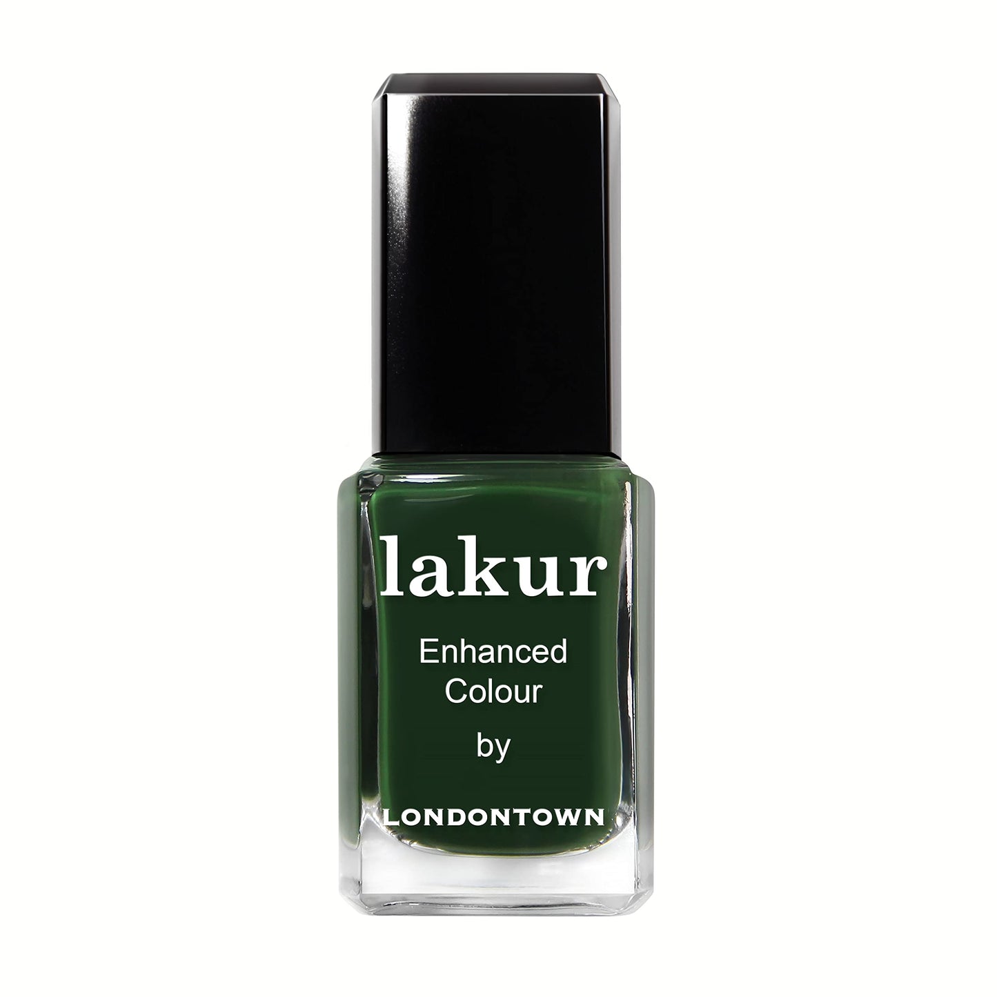LONDONTOWN lakur Nail Polish - Chip-Resistant, Non-Toxic, Conditions & Hydrates Nails | Glossy Deep Jade, Vibe, .40 fl oz