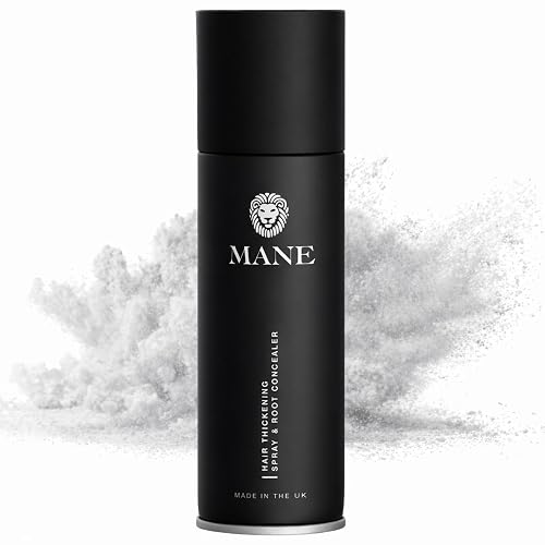 Mane Micro-Mineral Hair Thickening Spray & Root Touch Up Spray, Instant Volume & Root Cover Up for Thinning or Fine Hair, Lightweight Buildable