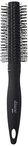 Diane Charcoal Soft Touch Handle Collection Round Brush, 1 Count (Pack of 1)