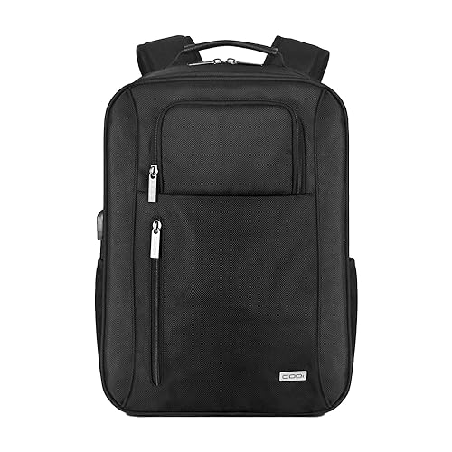 CODi Magna 17.3" Laptop Backpack - TSA-Friendly, Anti-Theft, USB Charging Port, Padded Laptop & Tablet Compartments, Water-Resistant Business Travel Bag