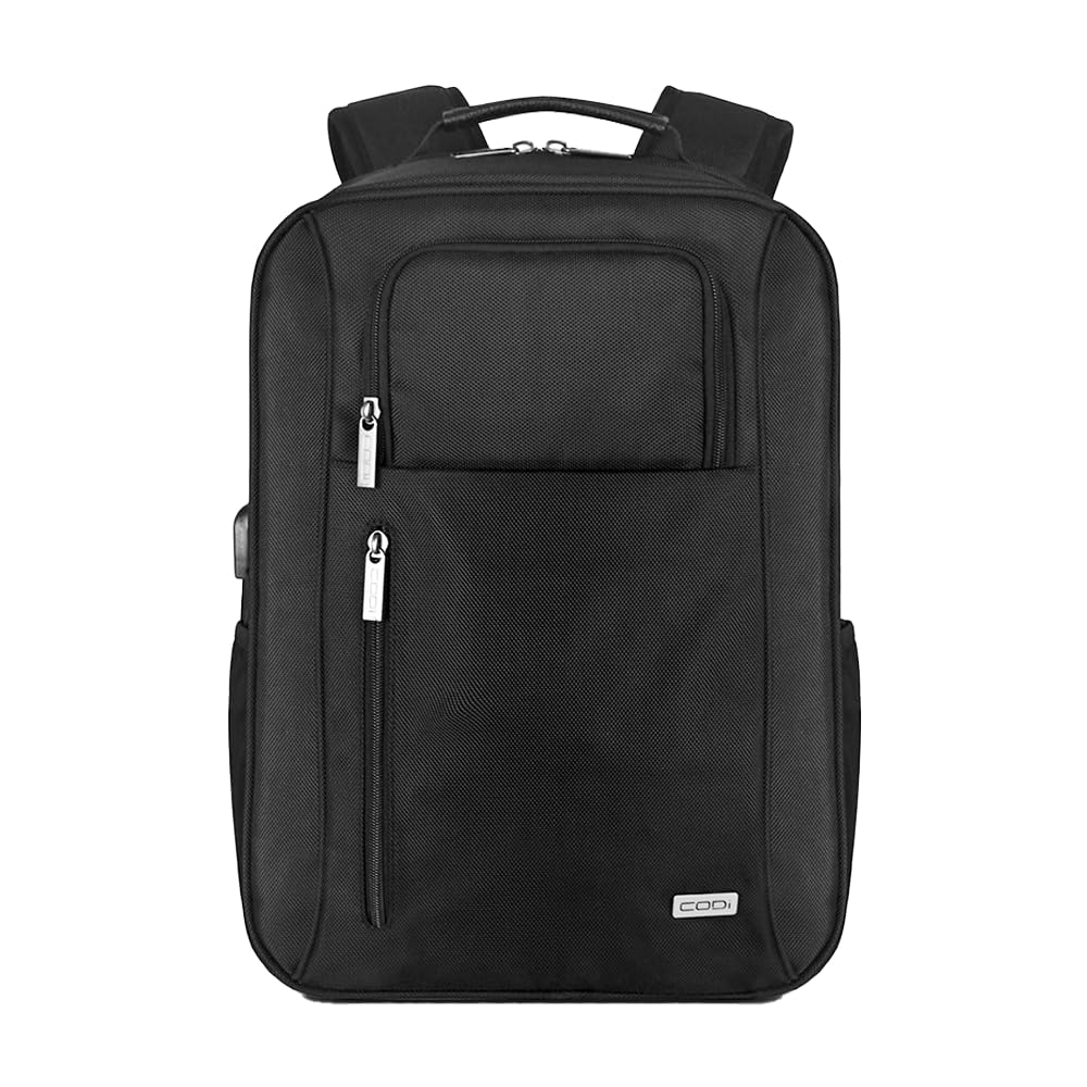 CODi Magna 17.3" Laptop Backpack - TSA-Friendly, Anti-Theft, USB Charging Port, Padded Laptop & Tablet Compartments, Water-Resistant Business Travel Bag