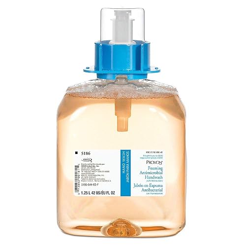 PROVON Foaming Antimicrobial Handwash with Moisturizers, Light Fruit Fragrance, 1250 mL Hand Soap Refill for PROVON FMX-12 Push-Style Dispenser (Pack