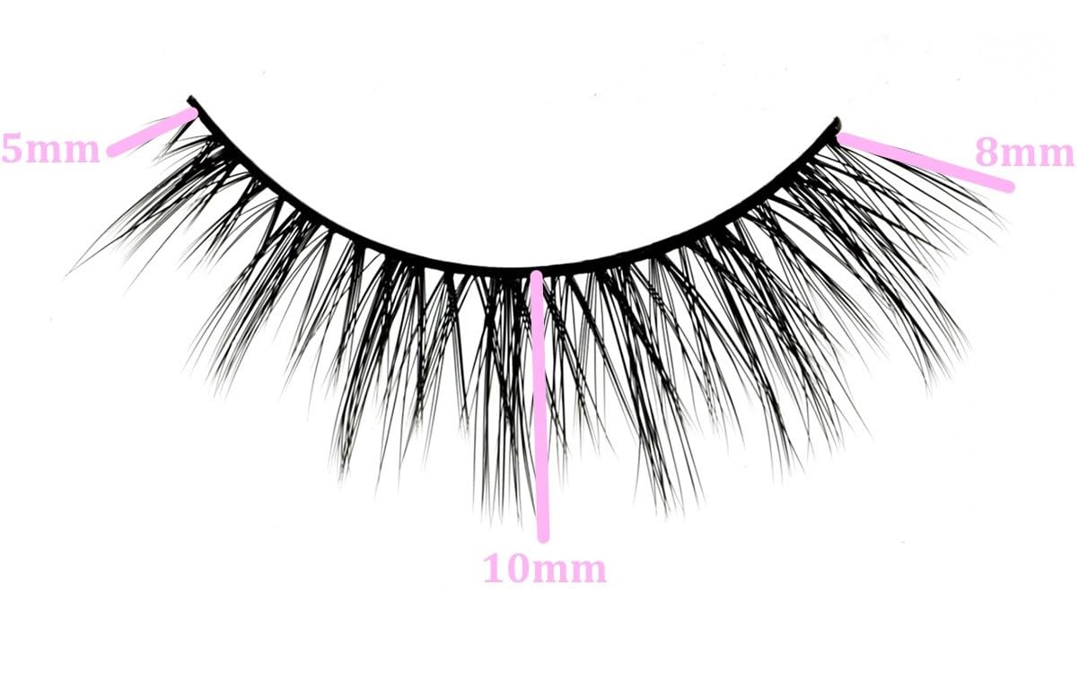 Icona Lashes False Eyelashes Pack - Fake Eyelashes Extensions - Soft, Fluffy Falsies with Tapered Ends & Professional-Grade Band - Handmade, Vegan
