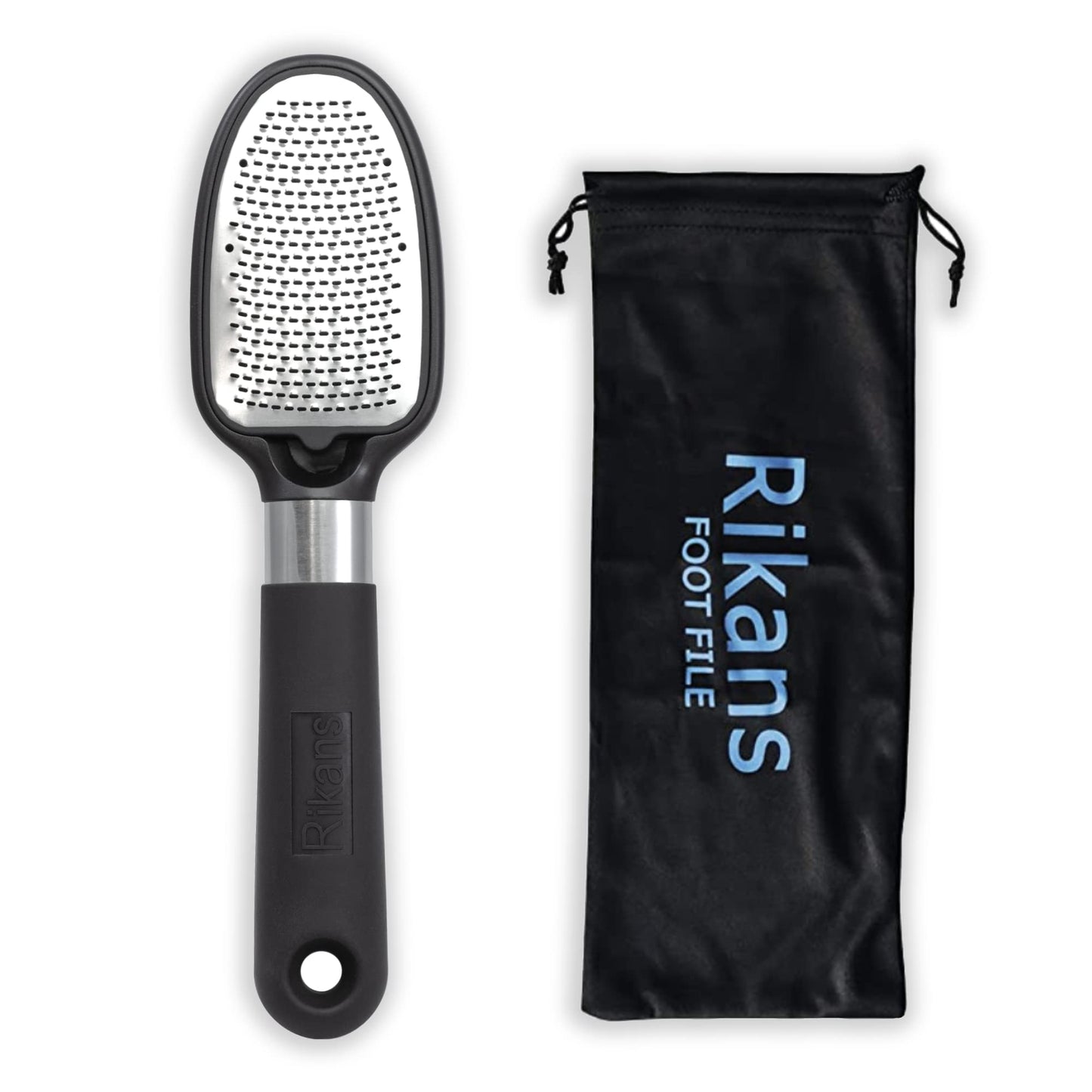 Rikans Foot File Foot Rasp Callus Remover Dead Skin Remover Double Sided Foot Scrubber Foot Care Pedicure Tool to Remove Hard Skin Can Be Used Wet or