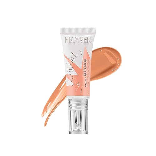 FLOWER Beauty By Drew Barrymore Liquid Blush Makeup Bomb Color Drops -Silky Lightweight Formula + Gel Cream Blush for Cheeks - Radiant + Glossy Finish