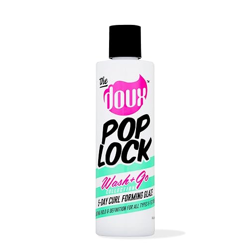 The Doux POP LOCK 5-Day Forming Glaze - Curl Enhancing Hair Products - Contains Honey and Argan Oil - Curl Products for Hold, Shine, and Anti-Humidity