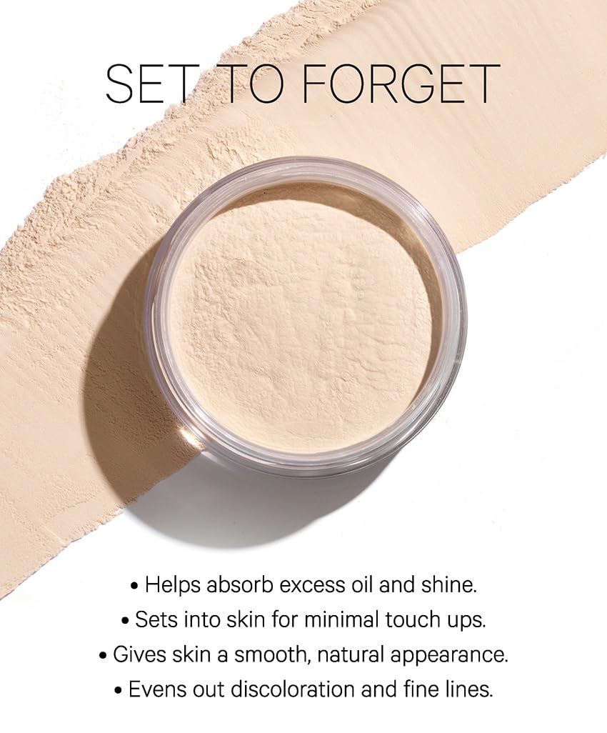 Kevyn Aucoin Smooth & Set Loose Powder with Puff: Universal shade, all skin types & tones. Sheer, lightweight, blends well, blurs imperfections