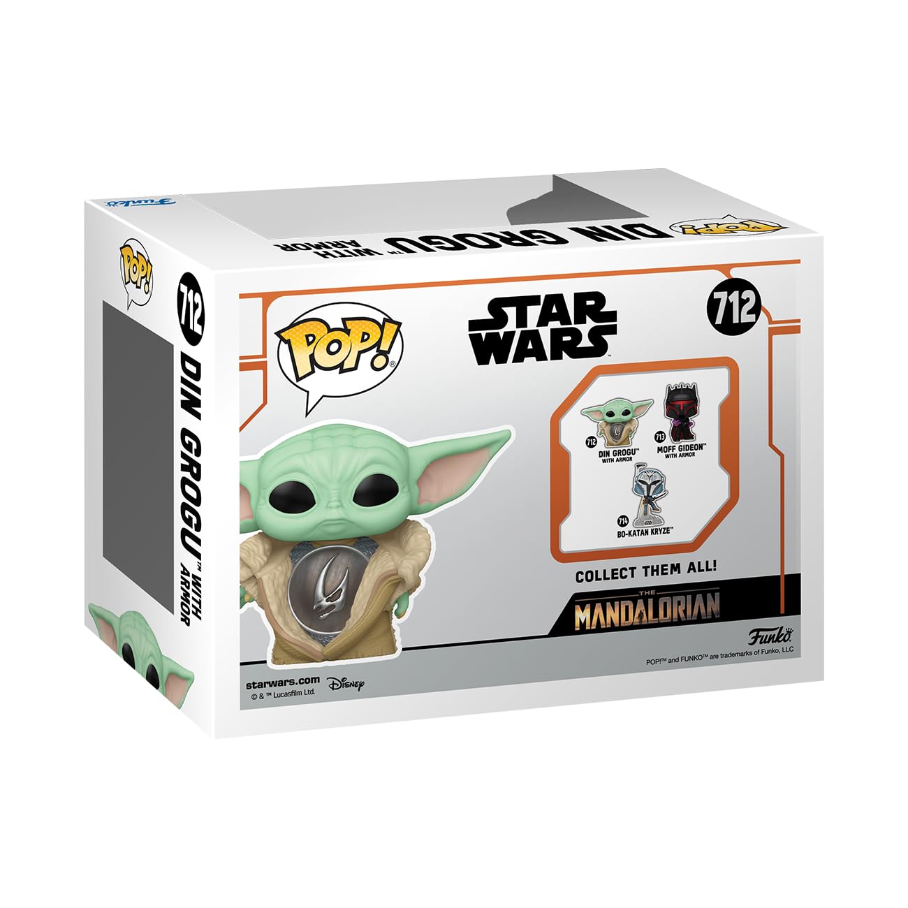 Funko POP! Star Wars: The Mandalorian - Din Grogu with Armor - The Child - Baby Yoda - Collectable Vinyl Figure - Gift Idea - Official Merchandise…
