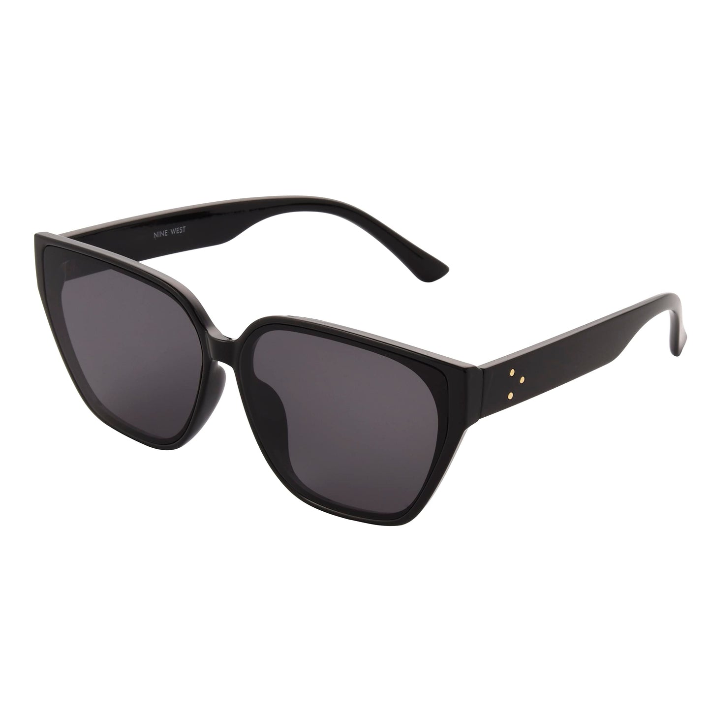 French Connection Women's Maisie Square Sunglasses, Black, 62 mm