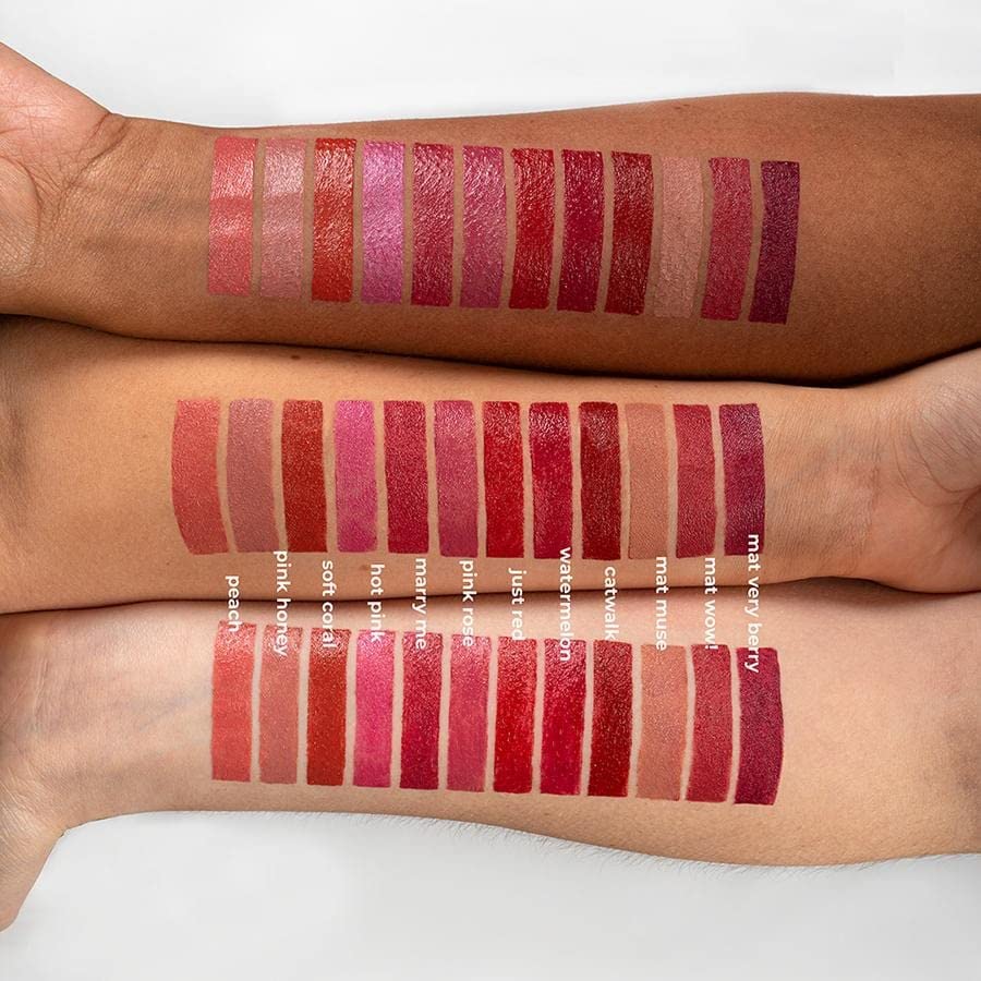 Benecos Natural Lipstick (Peach) - Peach Color Lipstick, Long-Lasting Gorgeous Color, Soft and Smooth Moisturized Lips, Organic, Vegan