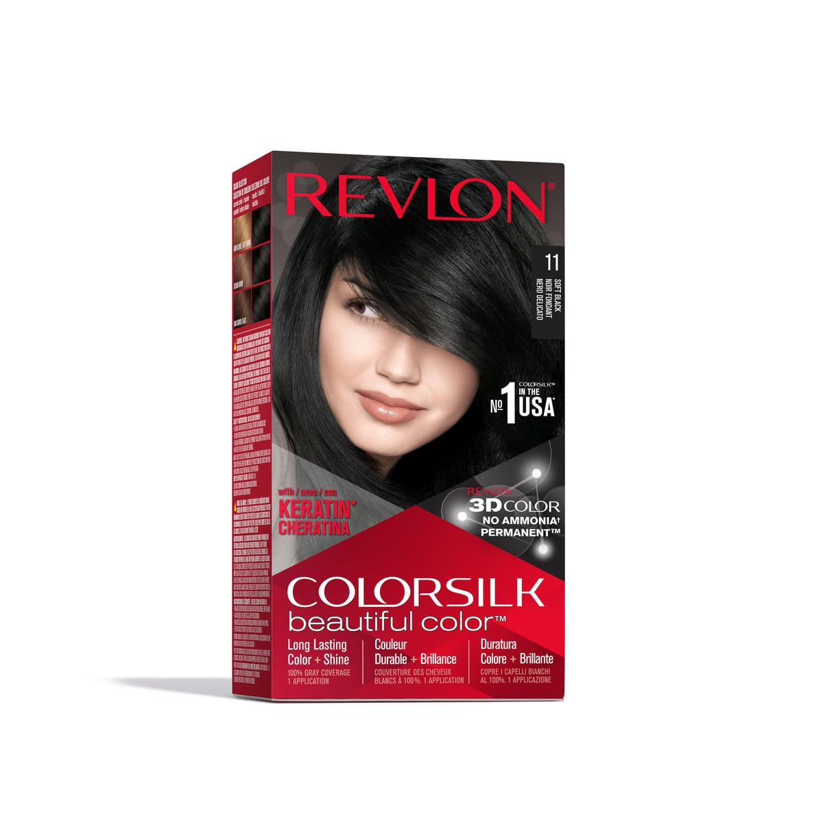 Revlon Colorsilk Beautiful Color Hair Color 11 Soft Black