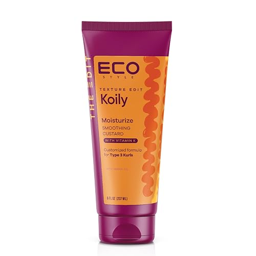 Eco Style, Texture Edit, Koily Moisturize Smoothing Butter for Type 4 curly hair - A sulfate-free, ultra-rich curly hair conditioner that provides