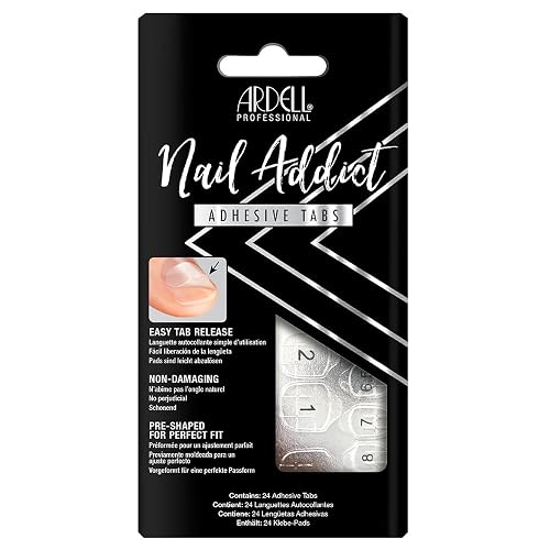 Ardell Professional Nail Addict, Adhesive Tabs, Easy Tab Release, Non-Damaging, Pre-Shaped for Perfect Fit, Strong Nail Glue, Alternative for Press-On Beauty & Personal Care Ardell