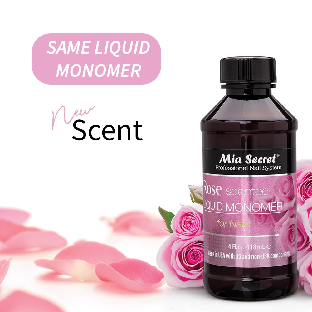 Rose Scented Liquid Monomer 4 oz. Beauty & Personal Care Mia Secret