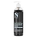 Dr. Natural Activated Charcoal Liquid Soap - Combat Acne and Blemishes - Deep Cleansing Body Wash - Gentle Body Soap for Clear Skin - Mint - 16 oz..