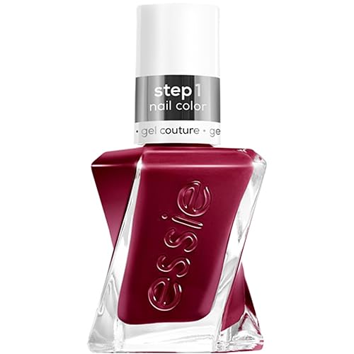 essie Gel Couture 2-Step Longwear Nail Polish, Gala-Vanting, Deep Red Nail Polish, 0.46 fl. oz.