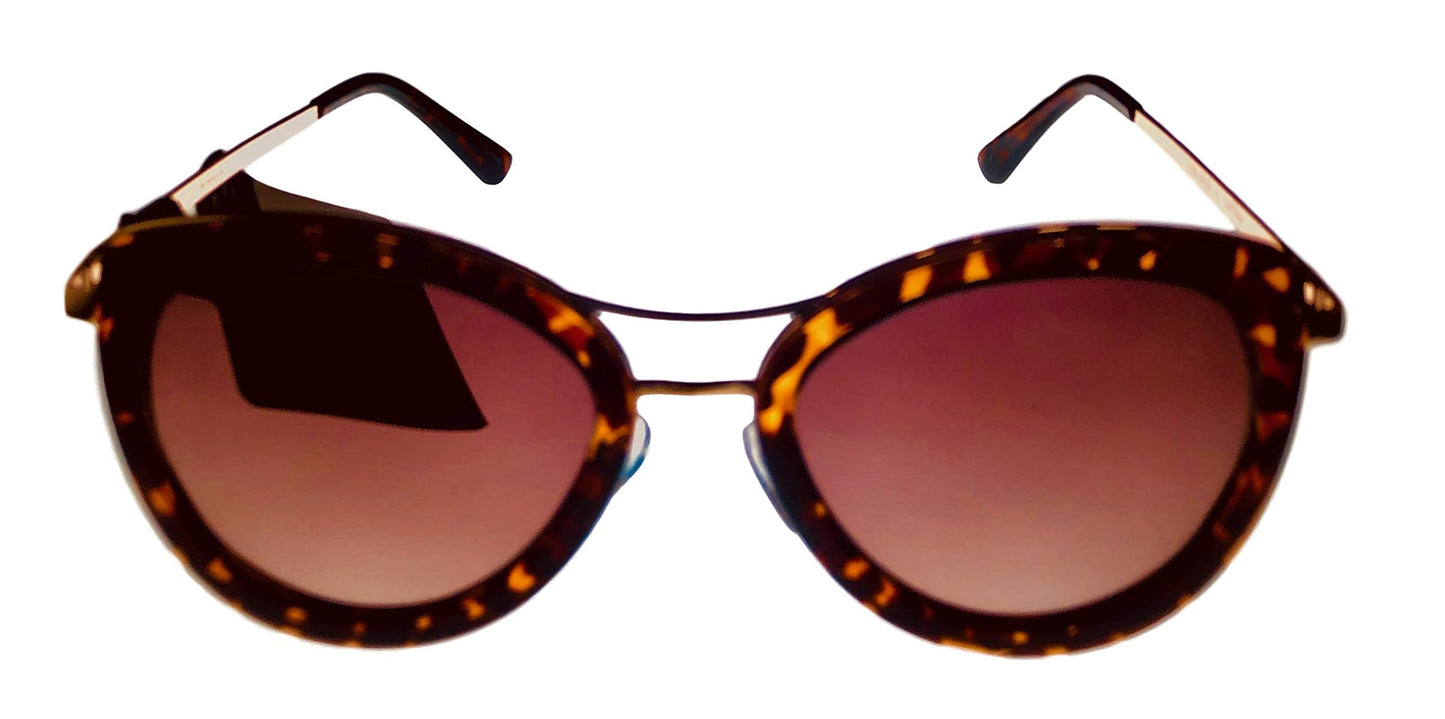 Lucky Brand Womens Tortoise Plastic Cateye Sunglass, Brown Lens Luna