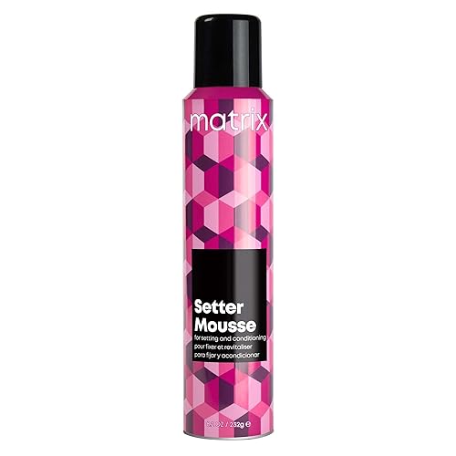 Matrix Setter Mousse - Provides Volumizing Lift and Shine, Humidity Resistant and Controls Frizz, For All Hair Types, Professional Hair Styling