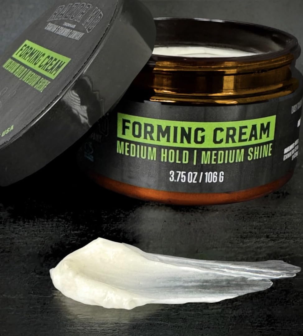 Razor MD Water-Based Forming Cream for Men, Medium Hold and Shine, Mens Hair Styling Product, 3.75 oz