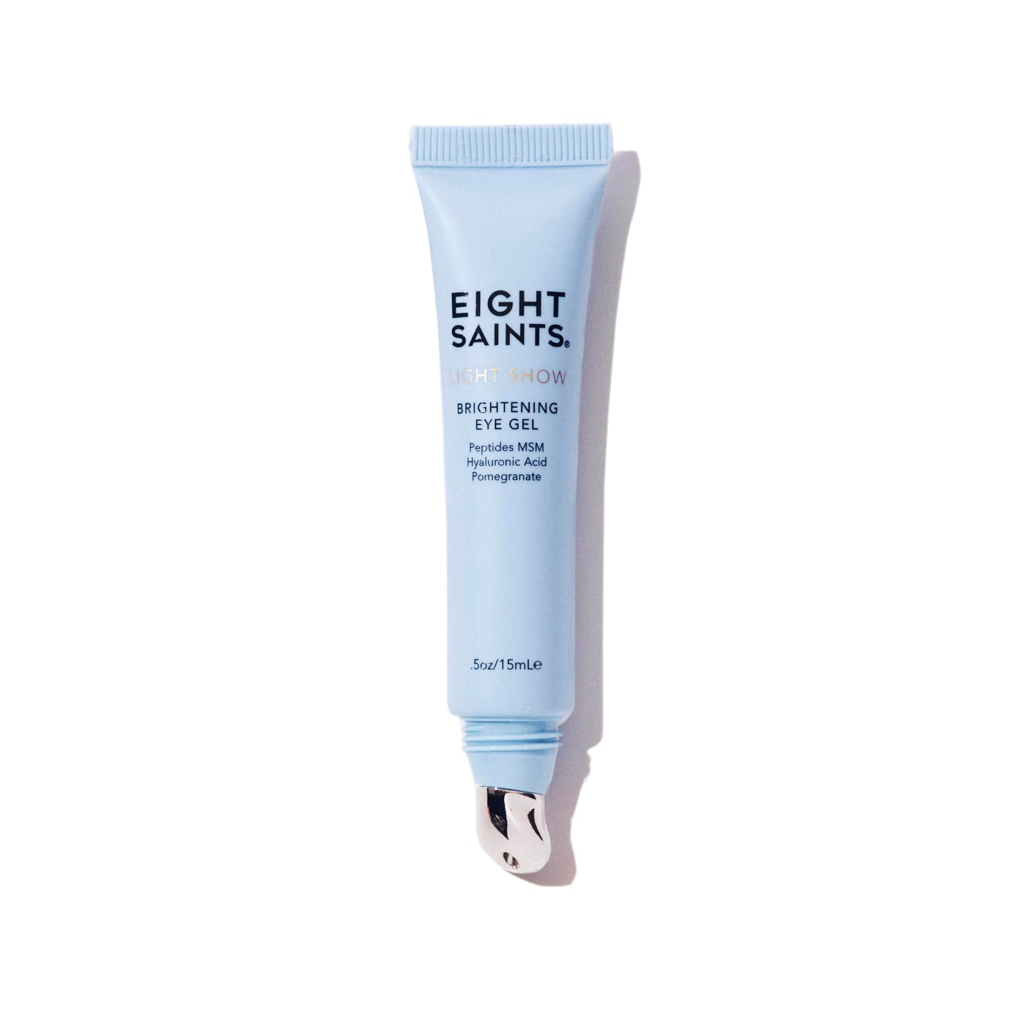 Eight Saints Light Show Brightening Eye Gel, Natural and Organic Anti Aging Cooling Eye Gel to Reduce Puffiness, Wrinkles and Calms Under Eye Skin