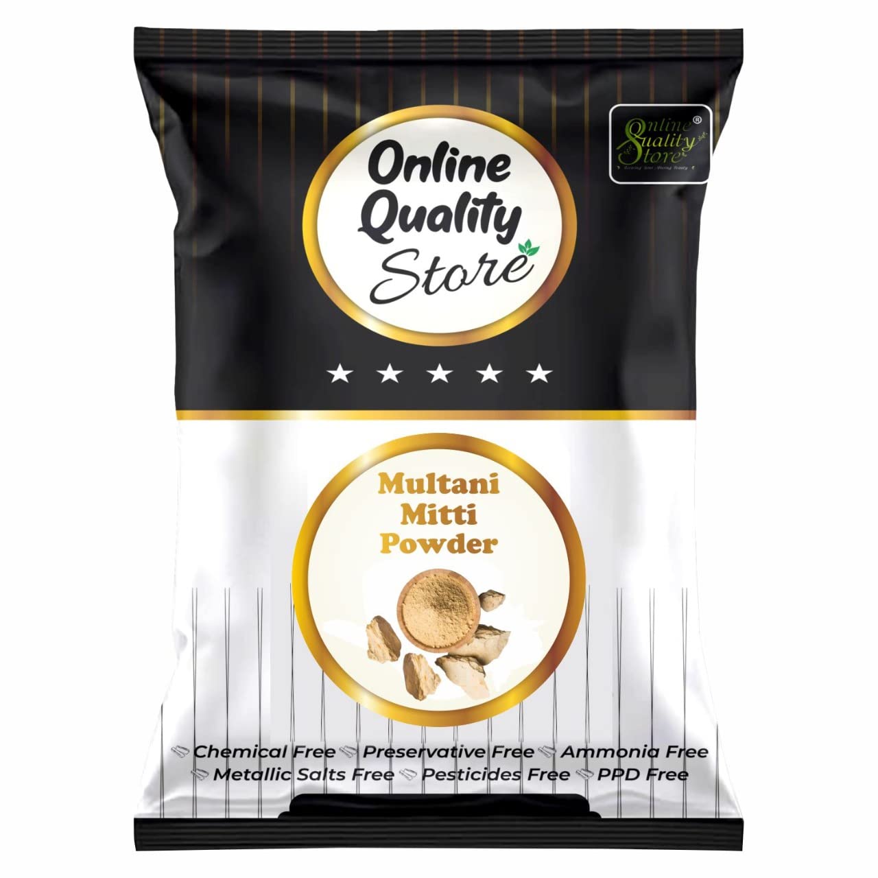 Online Quality Store 100% Herbal Multani Mitti_100g - Multani Mud Mitti | Indian Healing Clay | Bentonite Clay | Face Pack Pure & Natural Powder