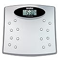 Reizen Talking Bathroom Scale - English/Spanish Voice, LCD Display, Red, Plastic, Up to 330 lbs