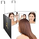 GLDDAO 360 Mirror for Haircuts for Men for Women for Braiding Hair Trifold 3 Way Mirror to See Back of Head Barber Haircut Tool Three Way for Hair