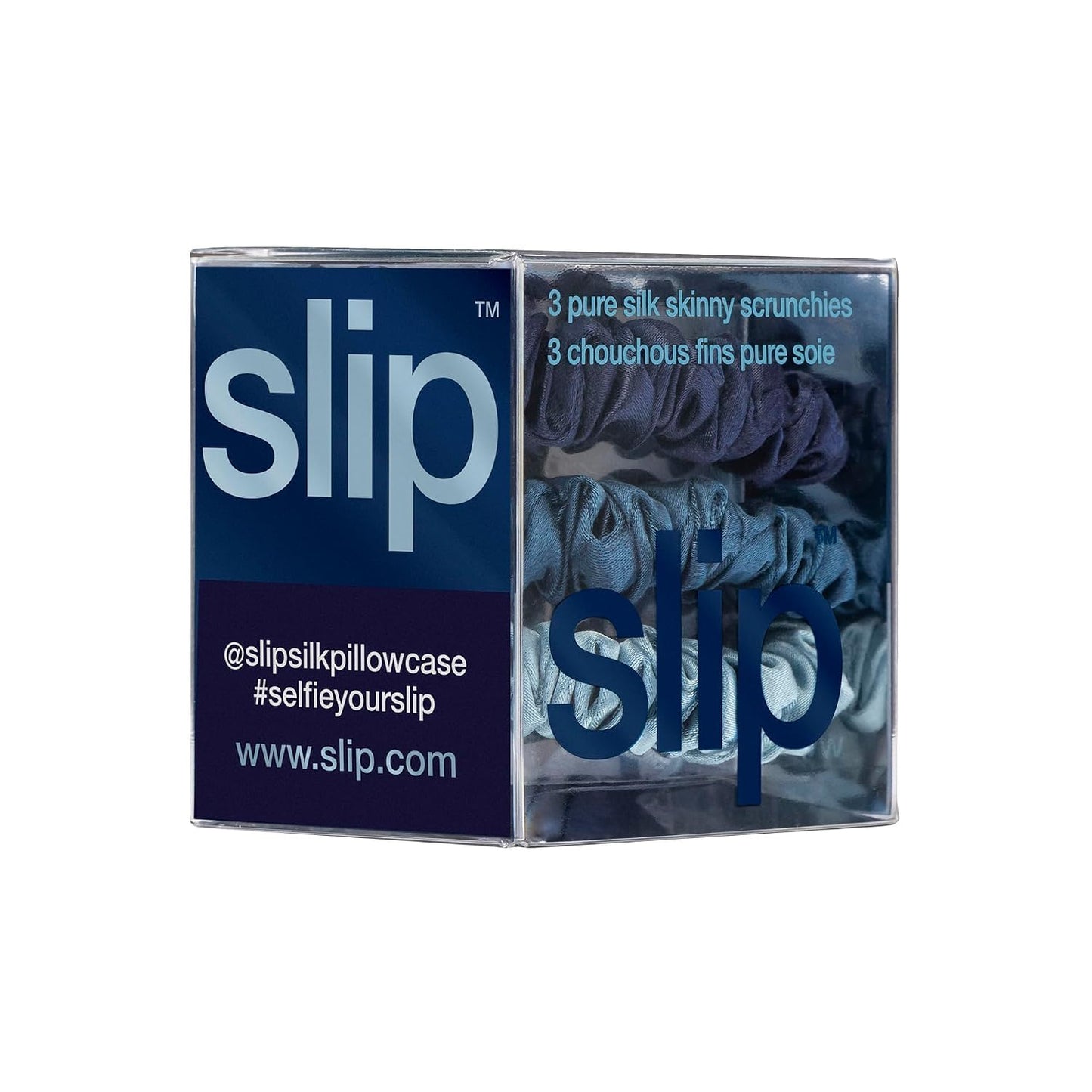 SLIP Silk Hair Ties - Skinny Scrunchies, No Damage, No Crease, Anti-Breakage | 100% Mulberry Silk | All Hair Types | Made with Proprietary Slipsilk™ | Beauty and Personal Care SLIP