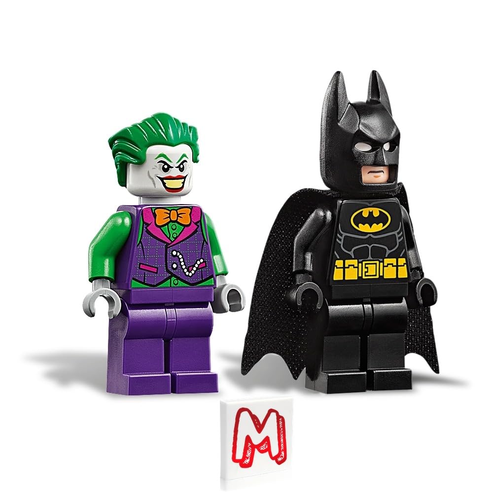 LEGO Super Heroes DC Batman Minifigure Combo - Batman with Batcape and Bat-a-rang & Joker in Orange Bow tie with Crowbar