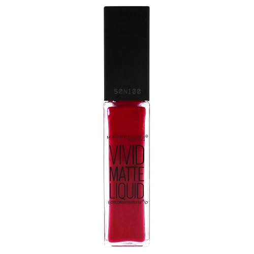 Maybelline New York Color Sensational Vivid Matte Liquid Lipstick, Fuchsia Ecstasy, 0.26 fl. oz.