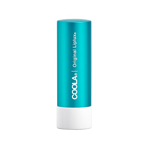 COOLA Organic Liplux Lip Balm and Sunscreen with SPF 30, Dermatologist Tested Lip Care for Daily Protection, Vegan and Gluten Free, 0.15 Oz