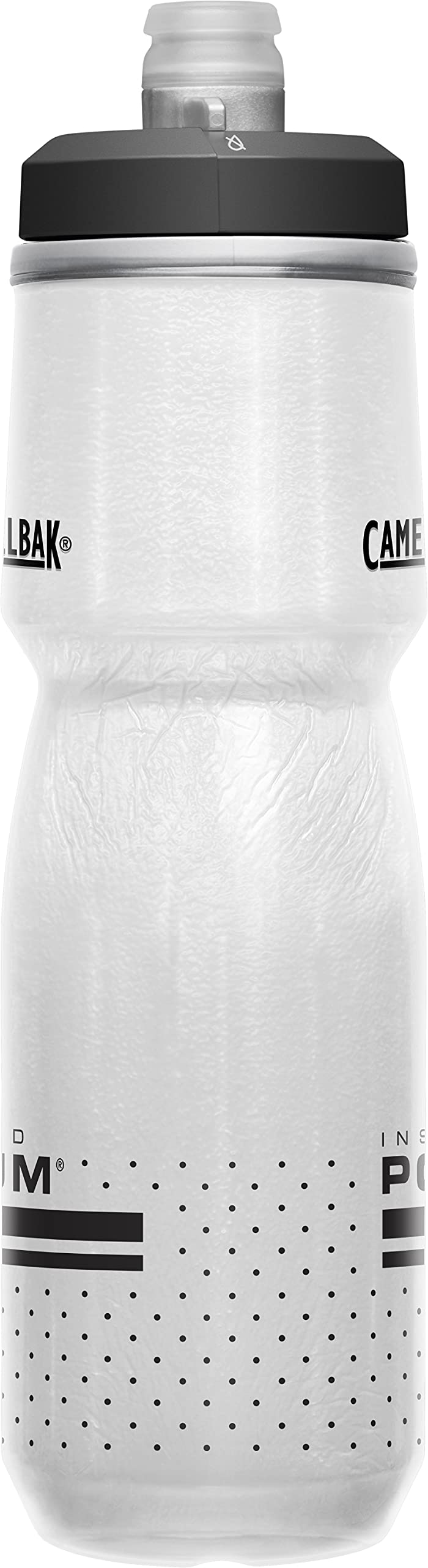 CamelBak Podium Chill Bike Insulated Squeeze Water Bottle White/Black, 24oz