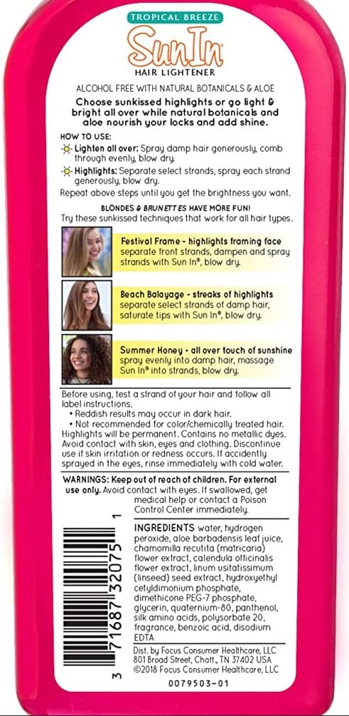 Sun In Original Spray-In Hair Lightener, Tropical Breeze , 4.7-Ounce Bottles (Pack of 6)