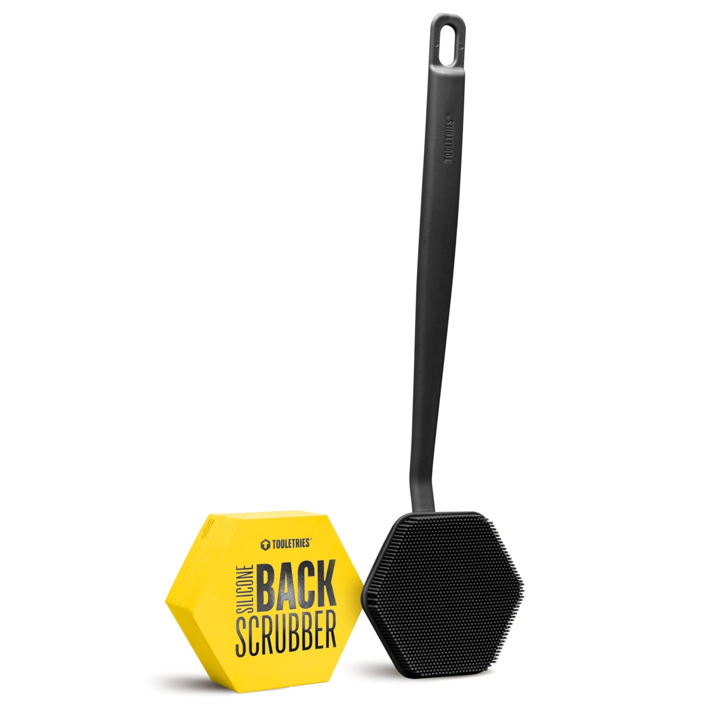 TOOLETRIES Silicone Back Scrubber for Shower, Bath Brush - Charcoal Beauty and Personal Care TOOLETRIES Default Title