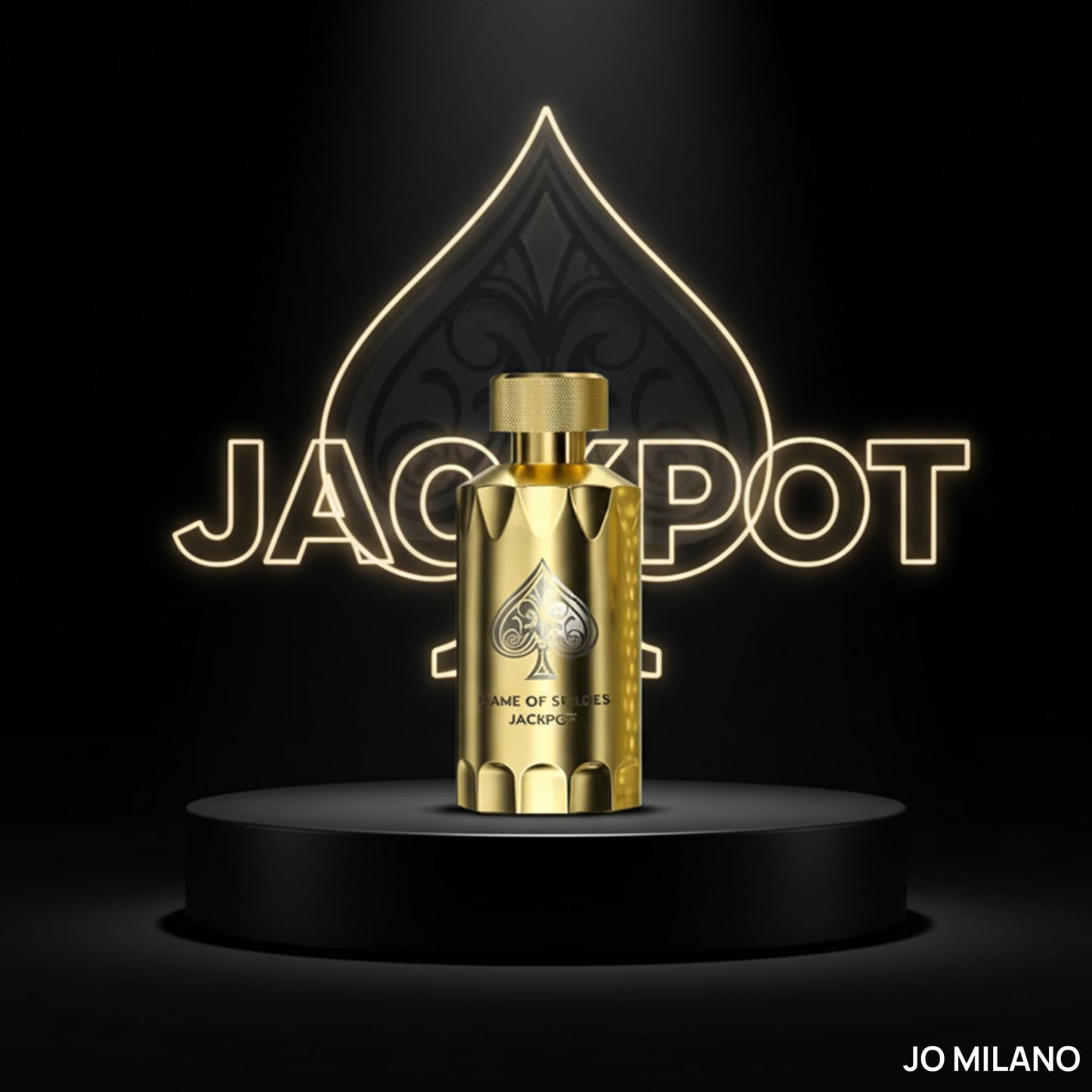 Jo Milano Game of Spades Jackpot Parfum Spray | 3.4 oz (100ml) | Vanilla, Amber, Sweet, Fresh, Fruity Scent | Long Lasting Fragrance for Men and Women