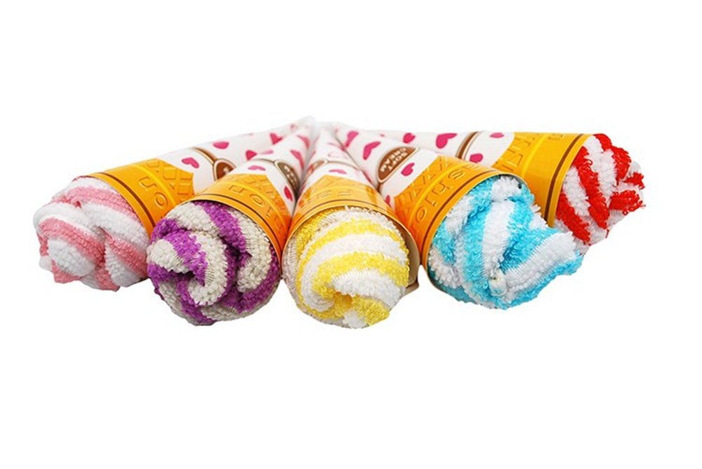 TanQiang 10 Pcs Ice Cream Towel Personalized for Wedding Party Gift Thank You Guest Favor Supplies