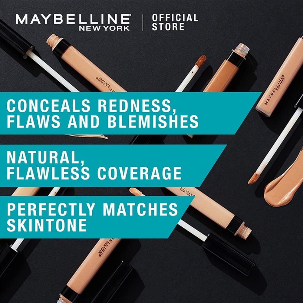 Maybelline New York Fit Me Liquid Concealer Makeup, Natural Coverage, Lightweight, Conceals, Covers Oil-Free, Deep, 1 Count (Packaging May Vary)